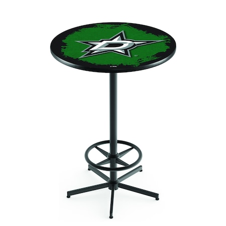 Holland Bar Stool Co 42" Black Dallas Stars Pub Table L216B4228DalSta